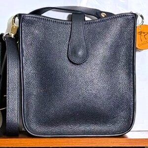New Daguet Premium Quality Full-Grain Leather Crossbody Small Bag Made in France